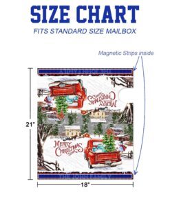 merry christmas family mailbox cover magnetic custom family gift ps1310mbct 6520