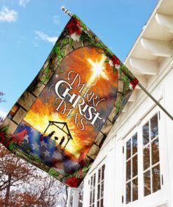merry christmas flag 1388
