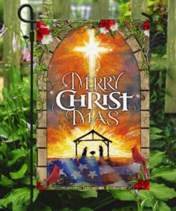 merry christmas flag 1688