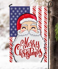 merry christmas flag funny santa lnt614f 1403