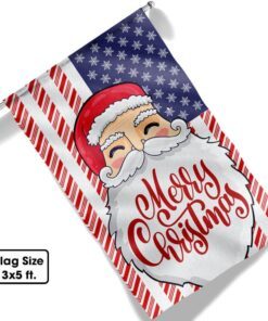 merry christmas flag funny santa lnt614f 6743