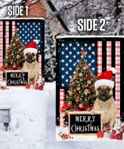 merry christmas french bulldog flag 2880