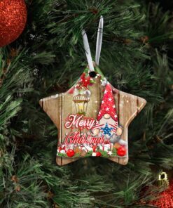 merry christmas gnome ceramic ornament 8799