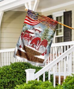 merry christmas gnome flag 3371