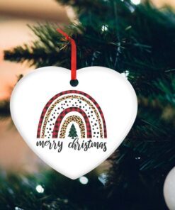 merry christmas rainbow ceramic ornament tqn565o 6666