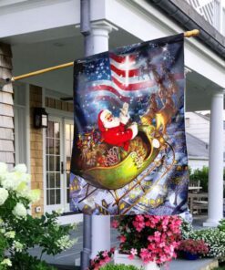 merry christmas santa claus american flag ds05f 4707
