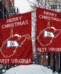 merry christmas us state west virginia flag trl513fv1 3742