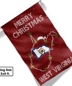 merry christmas us state west virginia flag trl513fv1 6162