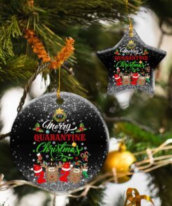 Merry Quarantine Christmas 2020 Ceramic Ornament