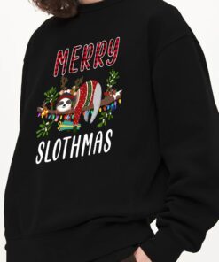 merry slothmas christmas sloth sweatshirt mln751sw 5398