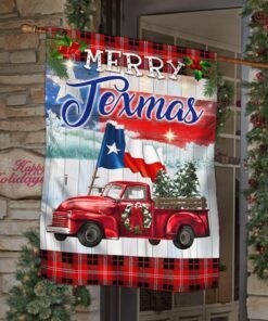 merry texmas red truck flag dbd3067f 1113