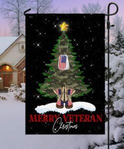 merry veteran christmas flag tqn664f 2216