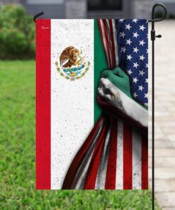 mexican american flag 2404