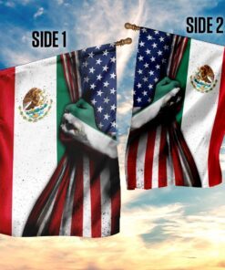mexican american flag 4934