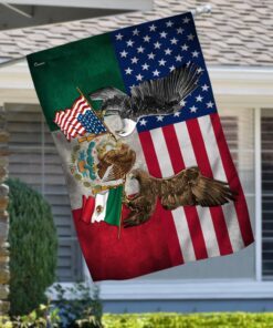 mexico. mexican american eagle flag tpt218fv1 1369