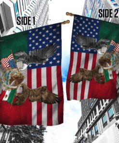 mexico. mexican american eagle flag tpt218fv1 2770