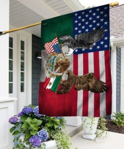 Mexico. Mexican American Eagle Flag TPT218Fv1