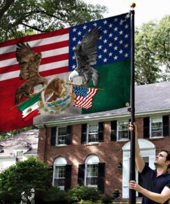 mexico. mexican american grommet flag tpt218gf 3160