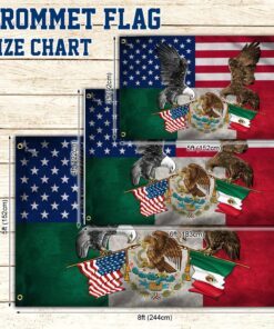mexico. mexican american grommet flag tpt218gf 4494