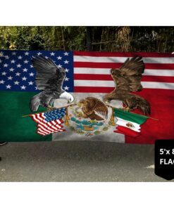 mexico. mexican american grommet flag tpt218gf 5583