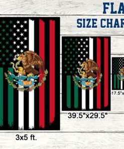 mexico american flag bnn265f 6626