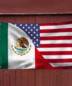 mexico flag mexican american grommet flag qtr240gf 7050