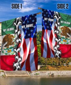 mexico mexican american flag thh2298f 4756