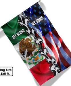 mexico mexican american flag thh2298f 8449