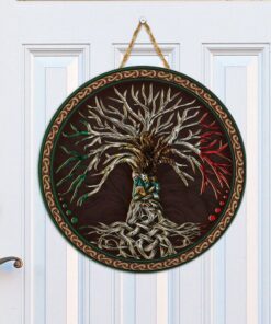 Mexico Round Wooden Sign Pride LNT325WD