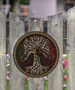 mexico round wooden sign pride lnt325wd 6529