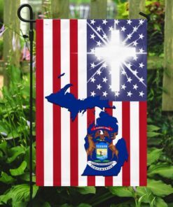 michigan flag god bless michigan ddh2000fv9 6023