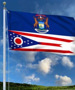 michigan ohio state grommet flag qnn823gf 4835