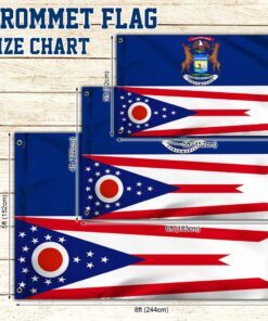 michigan ohio state grommet flag qnn823gf 8164