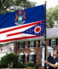 michigan ohio state grommet flag qnn823gf 8564