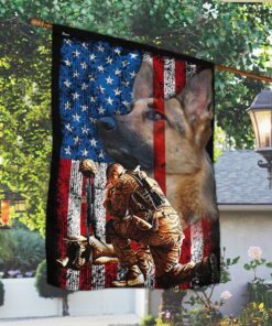 Military Dog American Flag TTV394F