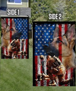military dog american flag ttv394f 4045