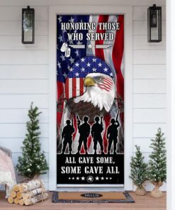 Military Honor Veteran Patriotic Door Cover