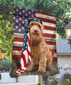 miniature goldendoodle dog flag charming dog ntb216fv40 6081