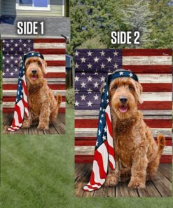miniature goldendoodle dog flag charming dog ntb216fv40 6839