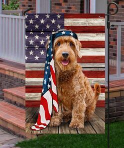 miniature goldendoodle dog flag charming dog ntb216fv40 8375