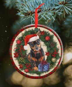 Miniature Pinscher Ornament Dog Lover Christmas Ornament QTR321Ov15
