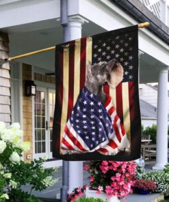 Miniature Schnauzer American Patriot Flag