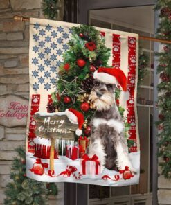 miniature schnauzer christmas american flag qnn565fv1 3619