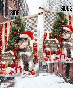 miniature schnauzer christmas american flag qnn565fv1 7754