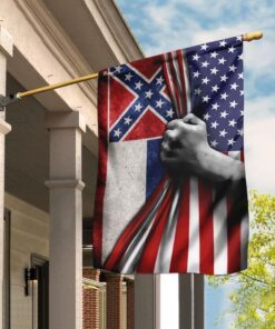 Mississippi And American Flag