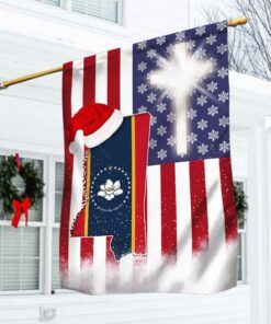 Mississippi Flag Merry Christmas LHA1808F