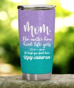 mom funny 20oz tumbler mint purple 4594