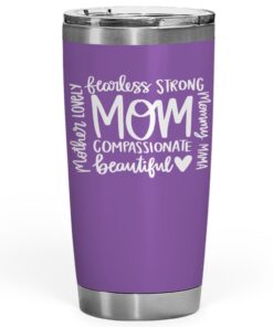 mom mama mommy 20oz tumbler purple 3359