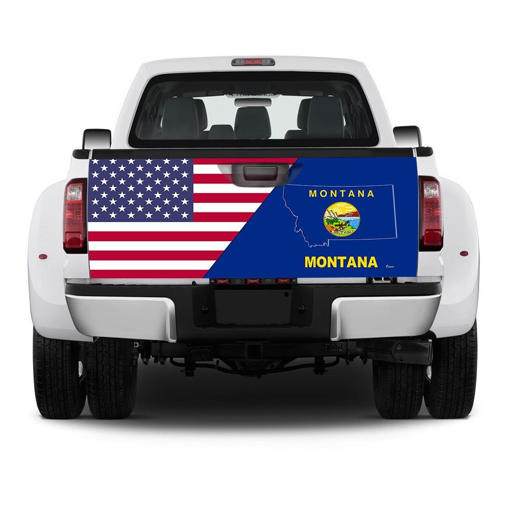 Montana Truck Sticker Wrap Montana American Truck Tailgate Decal Sticker Wrap TRL1699TDv1 - Image 5