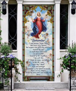 mother mary. blessed virgin mary door cover 6827